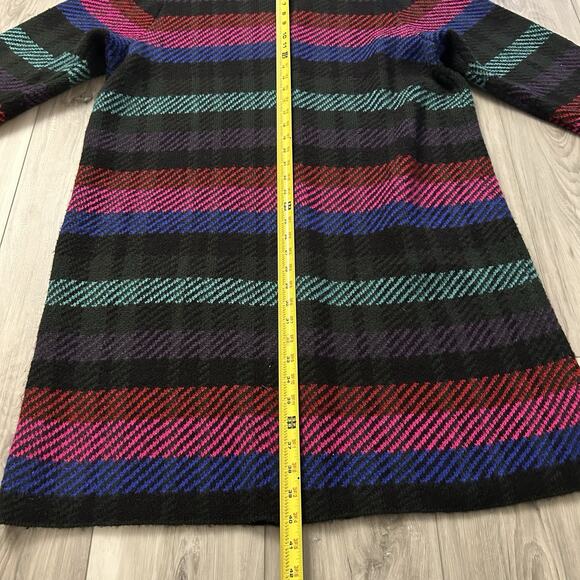 Torrid Women's Striped Collared Coatigan Sweater Size 2 Cozy Statement - Picture 4 of 9